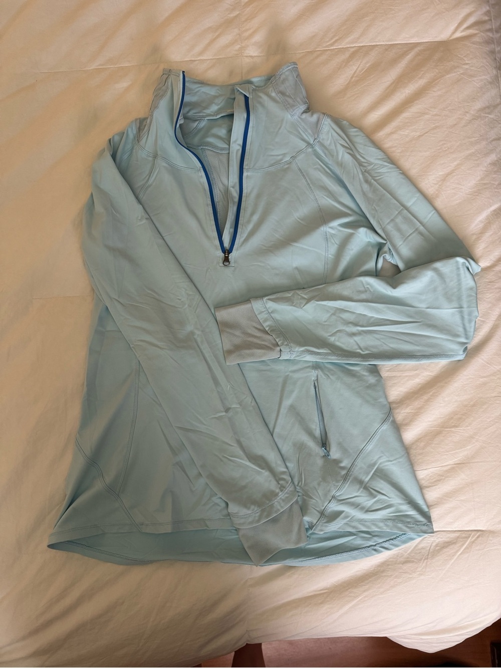 lululemon athletica Pale Blue Half-Zip Utility Jacket